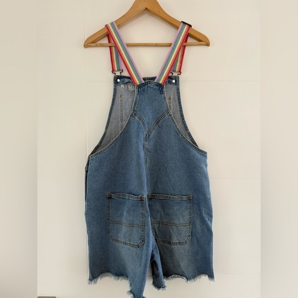 Target Take Pride Queen Denim Overalls, adult size small. - Picture 3 of 9